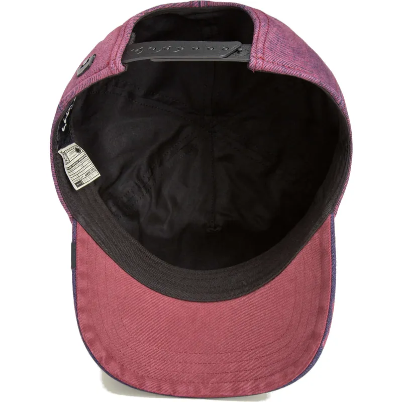 cepice-zaoblena-cervena-snapback-denim-gato-menace-rail-bird-the-showdown-the-farm-the-farm-de-goorin-bros
