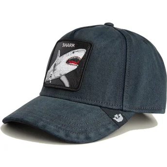 Čepice zaoblená černá snapback denim Smurf The Showdown The Farm Goorin Bros.