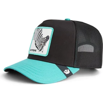 Gorra trucker negra y azul cebra Extreme Arbez Flip Side 2 The Farm de Goorin Bros.