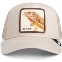 trucker-cap-beige-eidechse-the-outlaw-lizard-sport-the-farm-von-goorin-bros