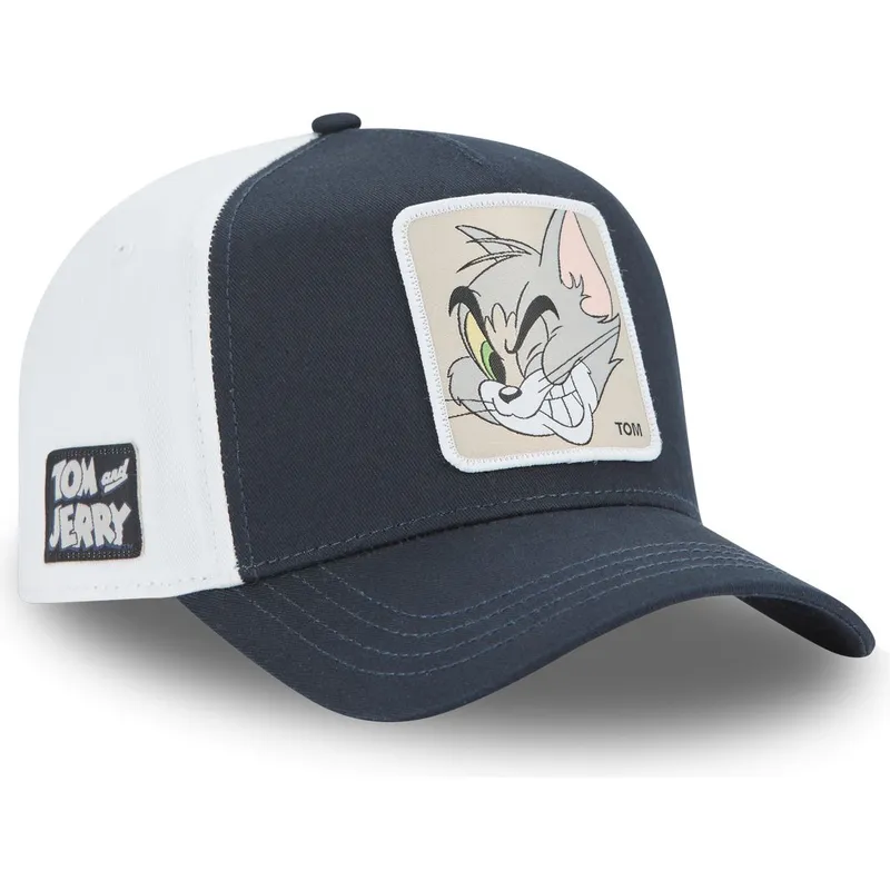 gorra-curva-azul-marino-y-blanca-snapback-tom-taj6-tom-looney-tunes-de-capslab