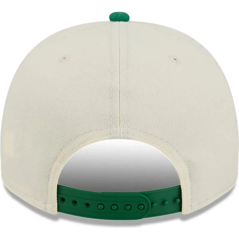 boston-celtics-nba-new-era-9fifty-a-frame-precurved-hardwood-classics-beige-och-gron-snapback-keps