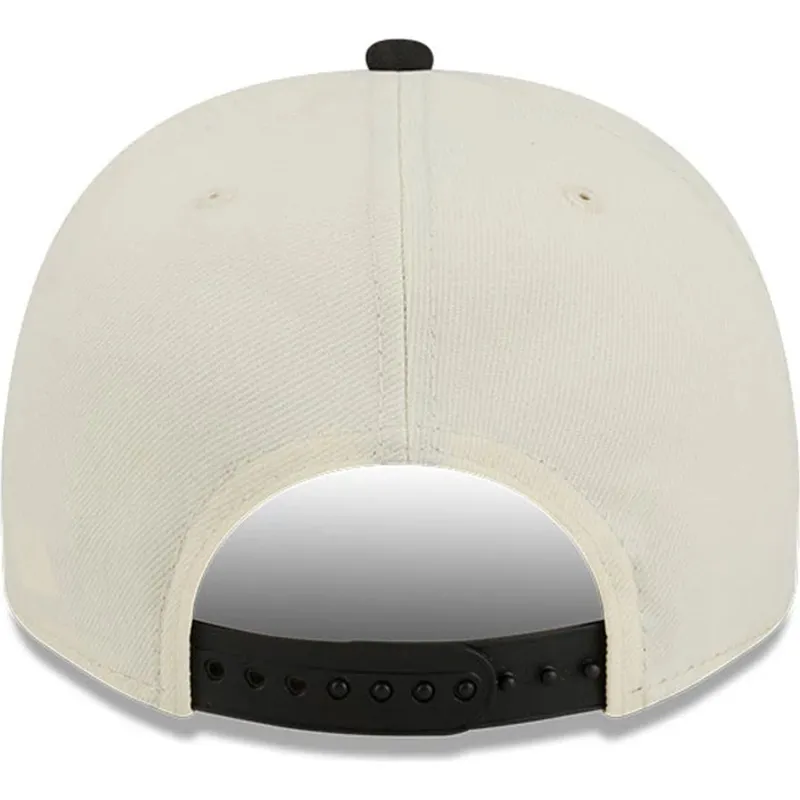 beige-och-svart-bojd-keps-snapback-9fifty-a-frame-precurved-hardwood-classics-chicago-bulls-nba-fran-new-era