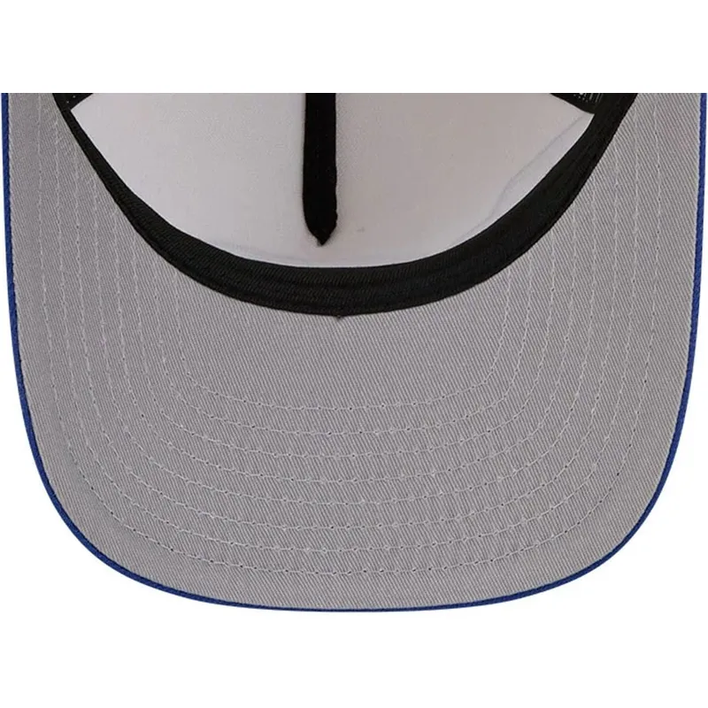 beige-und-blaue-gebogene-snapback-kappe-9fifty-a-frame-precurved-hardwood-classics-der-dallas-mavericks-nba-von-new-era