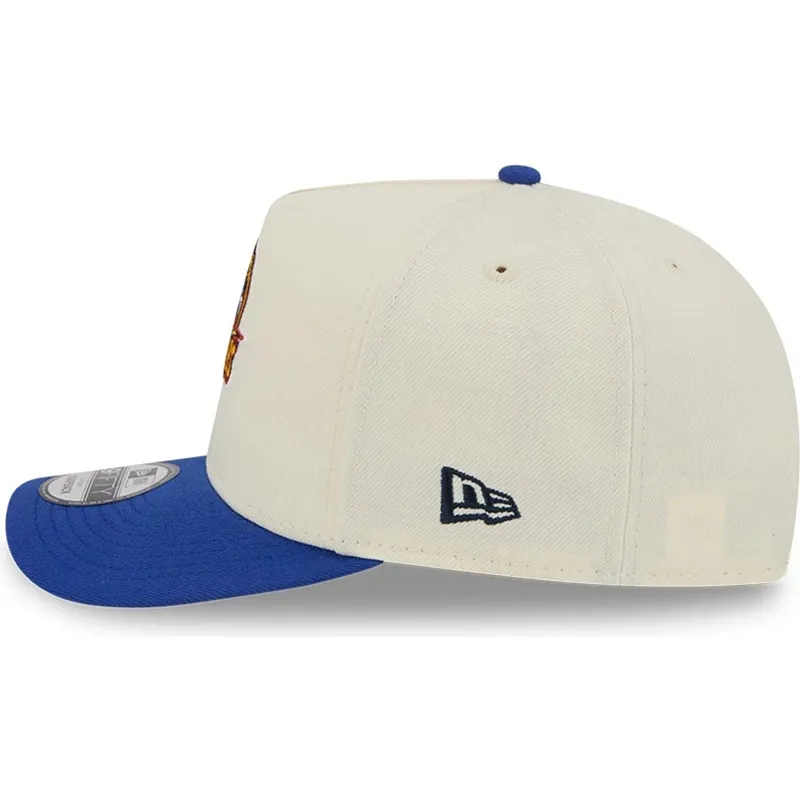 beige-och-bla-bojd-keps-snapback-9fifty-a-frame-precurved-hardwood-classics-golden-state-warriors-nba-fran-new-era