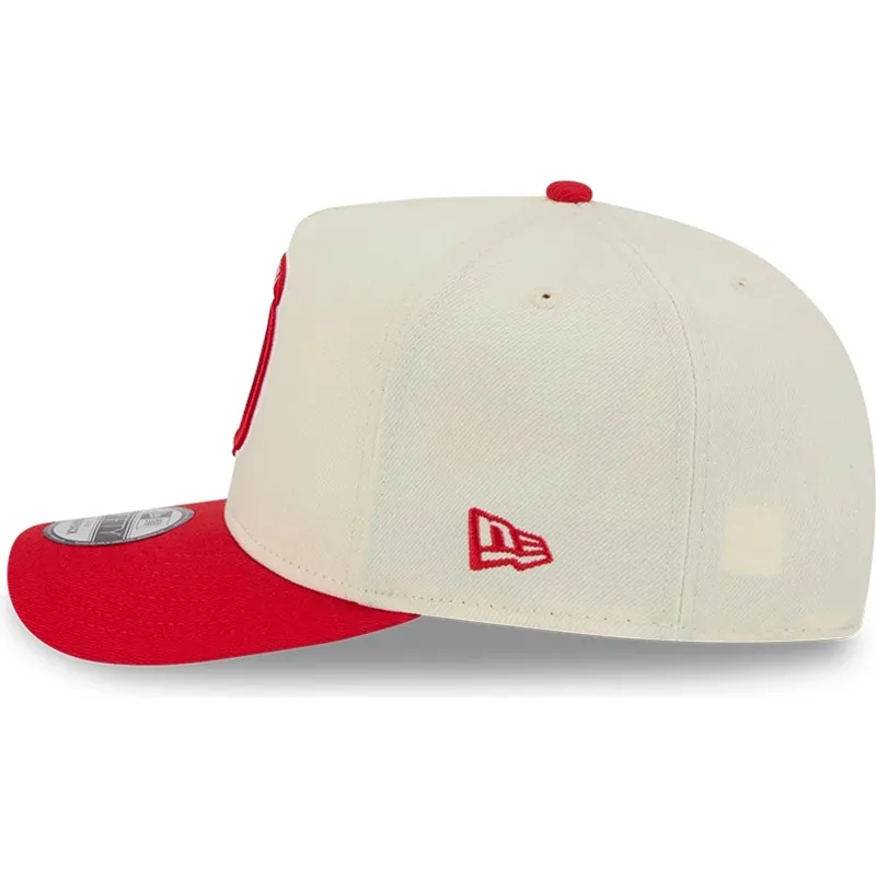 beige-och-rod-bojd-keps-snapback-9fifty-a-frame-precurved-hardwood-classics-houston-rockets-nba-fran-new-era