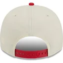 beige-und-rote-gebogene-snapback-kappe-9fifty-a-frame-precurved-hardwood-classics-der-houston-rockets-nba-von-new-era