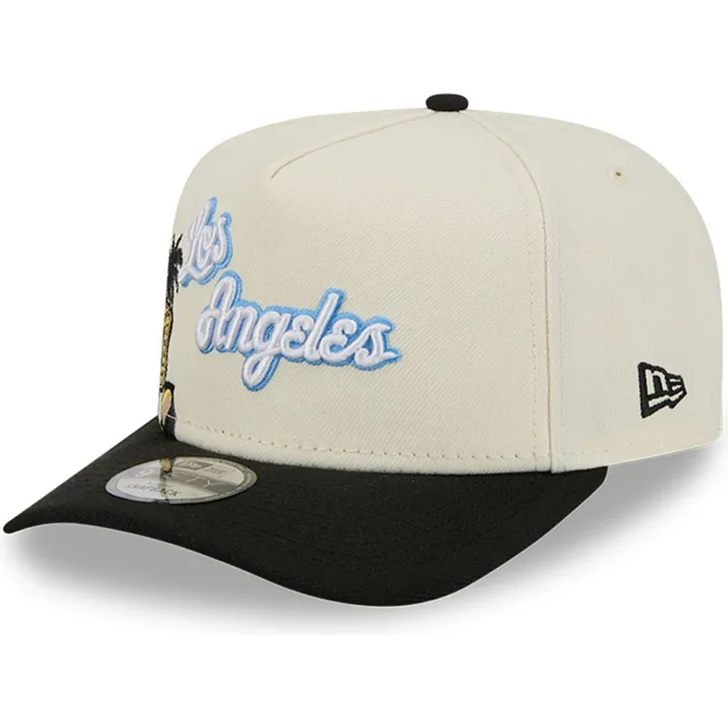 cepice-zaoblena-cerna-snapback-9fifty-a-frame-precurved-hardwood-classics-los-angeles-lakers-nba-new-era