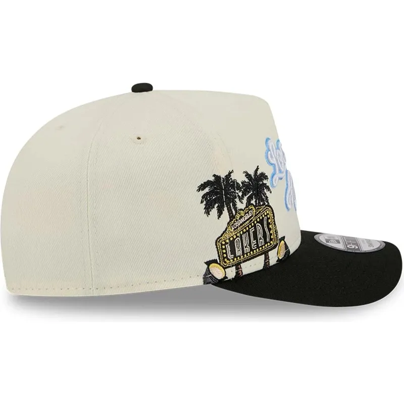 cepice-zaoblena-cerna-snapback-9fifty-a-frame-precurved-hardwood-classics-los-angeles-lakers-nba-new-era