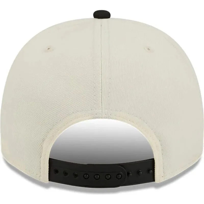 beige-och-svart-snapback-9fifty-a-frame-precurved-hardwood-classics-milwaukee-bucks-nba-keps-fran-new-era