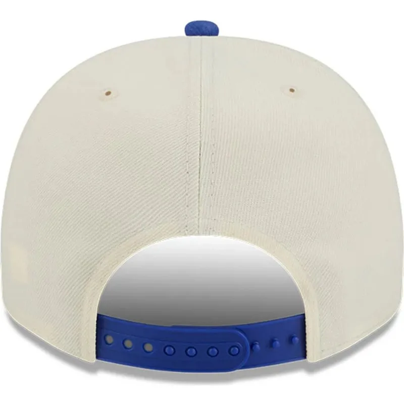 beige-och-bla-snapbackkeps-med-bojd-skarm-9fifty-a-frame-precurved-hardwood-classics-philadelphia-76ers-nba-fran-new-era