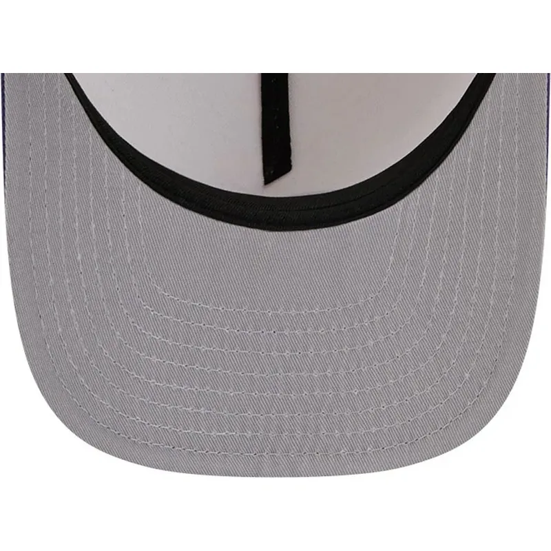 beige-och-violett-bojd-snapback-keps-9fifty-a-frame-precurved-hardwood-classics-fran-utah-jazz-nba-av-new-era