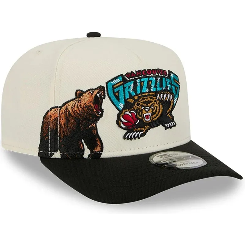 cepice-zaoblena-cerna-snapback-9fifty-a-frame-precurved-hardwood-classics-vancouver-grizzlies-nba-new-era