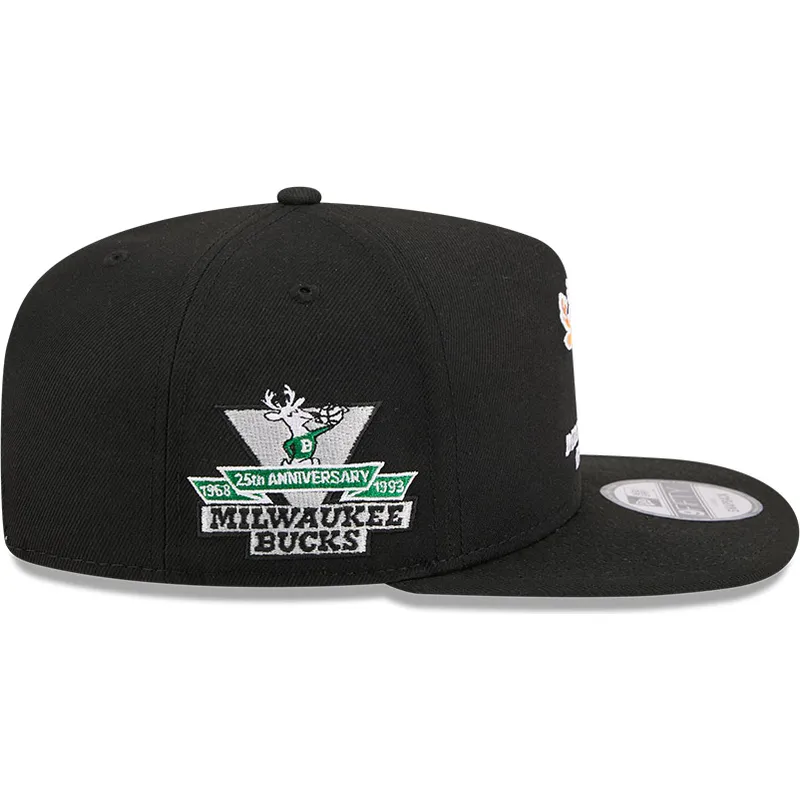 svart-platt-snapbackkeps-9fifty-a-frame-hardwood-classics-milwaukee-bucks-nba-fran-new-era