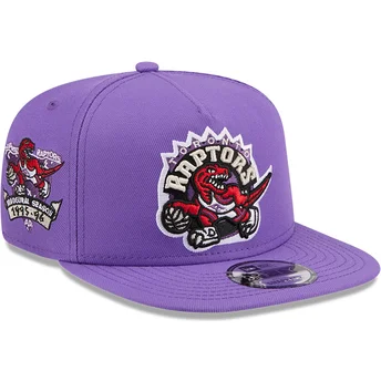 Violett platt snapbackkeps 9FIFTY A Frame Hardwood Classics Toronto Raptors NBA från New Era