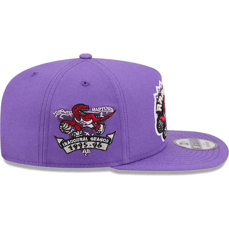 violette-snapback-schirmmutze-9fifty-a-frame-hardwood-classics-der-toronto-raptors-nba-von-new-era