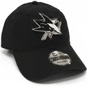 schwarze-verstellbare-9twenty-san-jose-sharks-nhl-kappe-mit-gebogenem-schirm-von-new-era