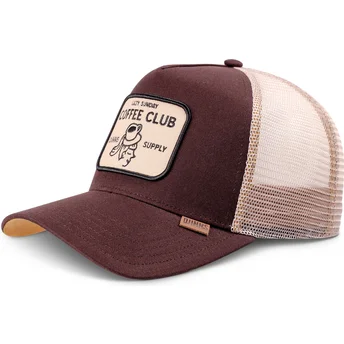 Čepice zaoblená hnědá snapback HFT Coffee Head Djinns