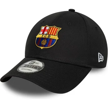 Cap zaoblená black snapback 9FORTY ajustable FC Barcelona LALIGA New Era
