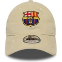 new-era-curved-brim-fc-barcelona-laliga-9twenty-cord-beige-adjustable-cap