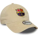 verstellbare-beige-fc-barcelona-laliga-9twenty-cord-cap-von-new-era