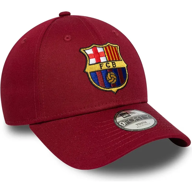 cepice-zaoblena-cervena-snapback-pro-deti-9forty-ajustable-fc-barcelona-laliga-new-era