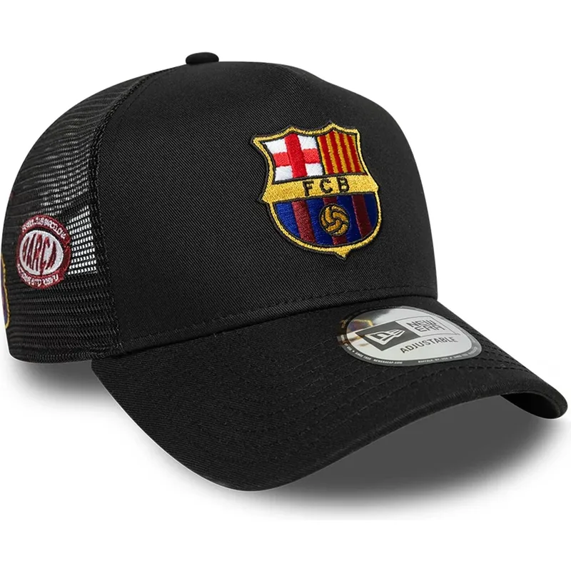 new-era-fc-barcelona-laliga-a-frame-patch-black-trucker-hat