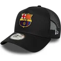 schwarze-fc-barcelona-laliga-a-frame-patch-trucker-cap-von-new-era