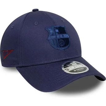 Marinblå böjd keps justerbar FC Barcelona LALIGA 9FORTY M-Crown Graphic från New Era