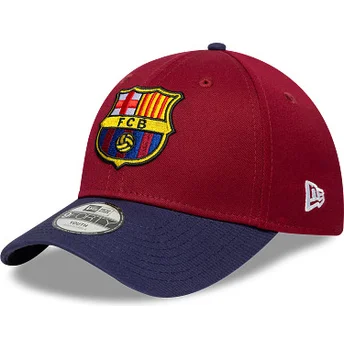 New Era FC Barcelona LALIGA 9FORTY Contrast röd och blå justerbar böjd keps för barn