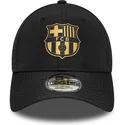 gorra-curva-negra-ajustable-de-fc-barcelona-laliga-9forty-gold-de-new-era