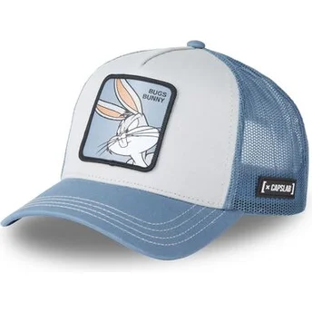 Vit och blå trucker-keps Bugs Bunny LOO8 BUG2 Looney Tunes från Capslab