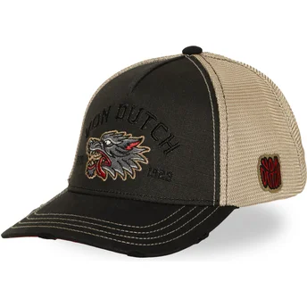 Čepice zaoblená žádné zvíře černá snapback WILD12 Von Dutch