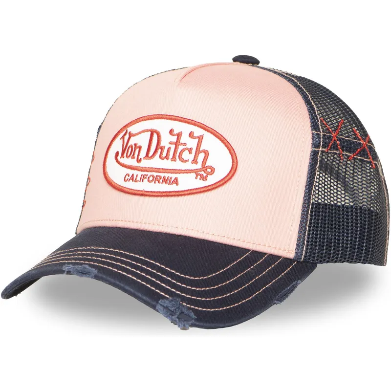 von-dutch-gebrauchte-rosa-und-marineblaue-trucker-kappe-10