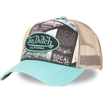 Čepice zaoblená vícebarevná snapback SUBL13 Von Dutch