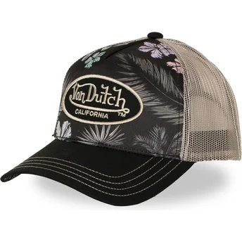 Cap zaoblená black snapback Von Dutch