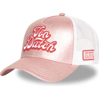 Cap zaoblená pink snapback Von Dutch