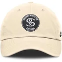 beige-verstellbare-curved-cap-club-unstructured-organic-cotton-der-chicago-white-sox-mlb-von-nike