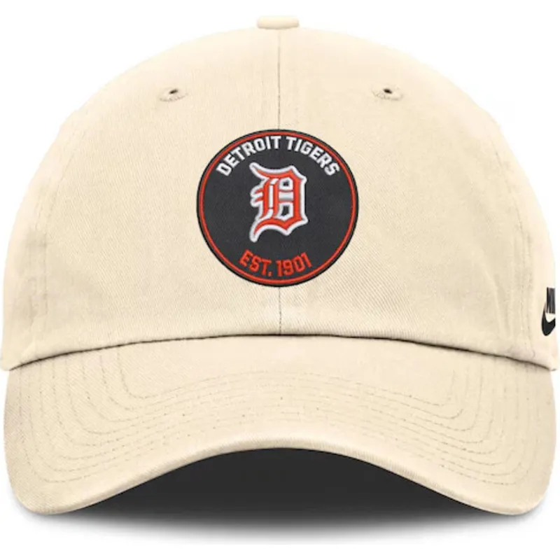 bojd-beige-justerbar-keps-club-unstructured-organic-cotton-fran-detroit-tigers-mlb-av-nike