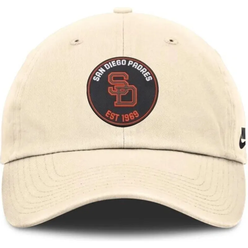 cap-zaoblena-beige-adjustable-strap-club-unstructured-organic-cotton-san-diego-padres-mlb-nike cap-zaoblena-beige-adjustable-strap-club-unstructured-organic-cotton-san-diego-padres-mlb-nike