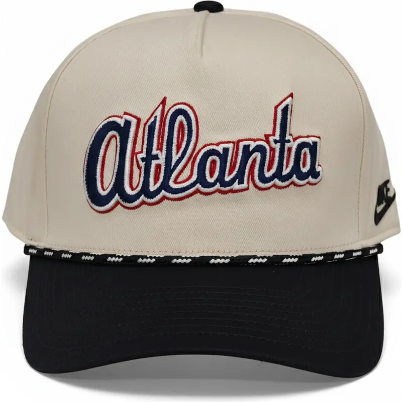 cap-zaoblena-beige-snapback-rise-structured-atlanta-braves-mlb-nike cap-zaoblena-beige-snapback-rise-structured-atlanta-braves-mlb-nike