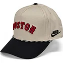 beige-och-svart-bojd-keps-snapback-rise-structured-fran-boston-red-sox-mlb-av-nike