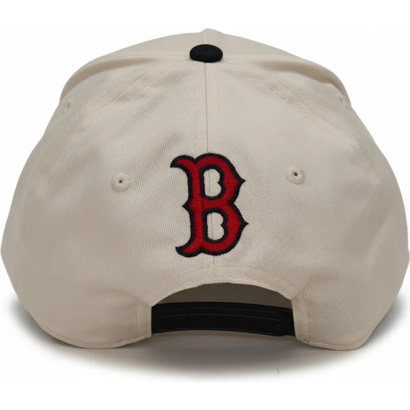 cepice-zaoblena-bezova-snapback-rise-structured-boston-red-sox-mlb-nike