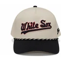 gorra-curva-beige-y-negra-snapback-rise-structured-de-chicago-white-sox-mlb-de-nike