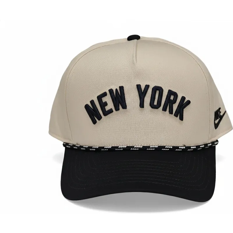 cap-zaoblena-beige-snapback-rise-structured-new-york-yankees-mlb-nike cap-zaoblena-beige-snapback-rise-structured-new-york-yankees-mlb-nike