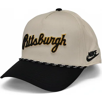 Čepice zaoblená béžová snapback Rise Structured Pittsburgh Pirates MLB Nike