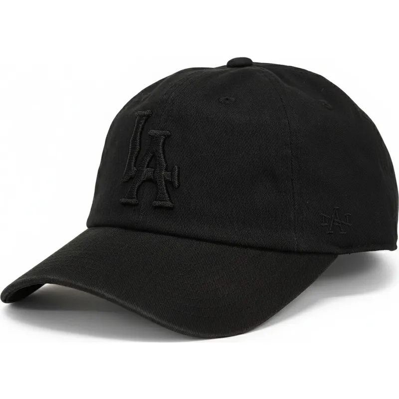 gorra-curva-negra-ajustable-con-logo-negro-los-angeles-dodgers-ballpark-de-american-needle