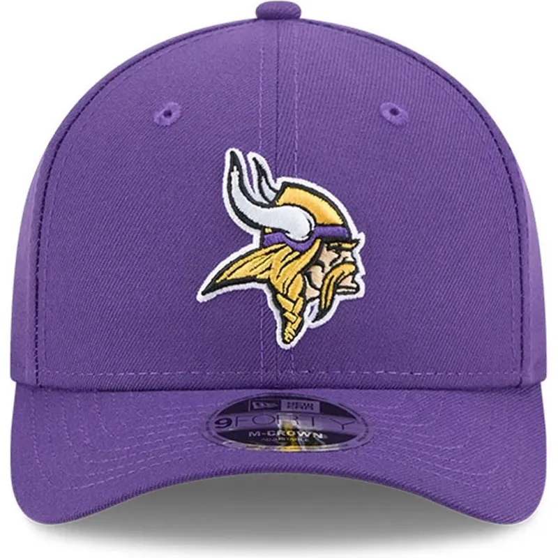 new-era-curved-brim-9forty-m-crown-team-minnesota-vikings-nfl-purple-snapback-cap