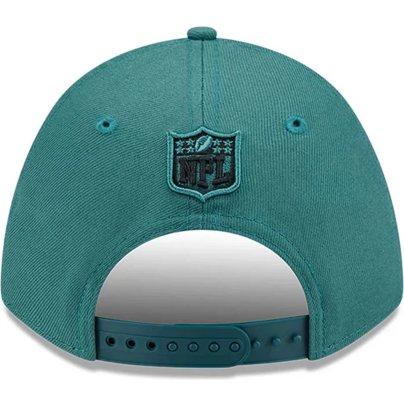 grune-gebogene-snapback-kappe-9forty-m-crown-team-der-philadelphia-eagles-nfl-von-new-era