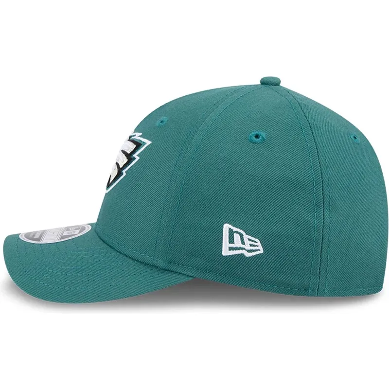 new-era-curved-brim-9forty-m-crown-team-philadelphia-eagles-nfl-green-snapback-cap